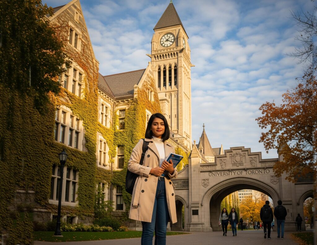 Tahsin receiving scholarship offer from the University of Toronto for Computer Science with IECC Bangladesh support
